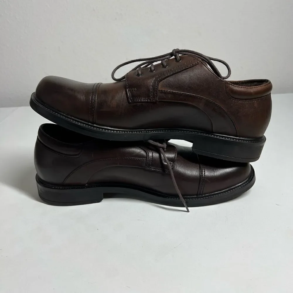 Nunn Bush Brown  Leather Lace Up Oxfords 81480-02 Men's Size 11M See Description